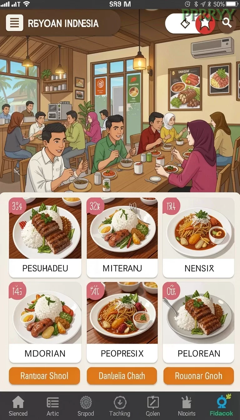 Cuplikan layar RT99 — halaman utama