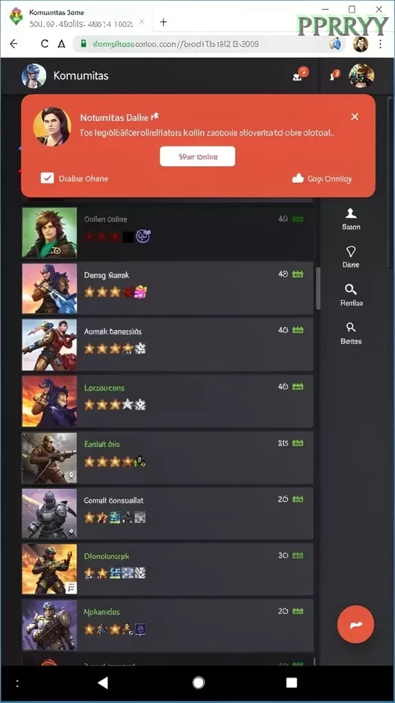 Cuplikan layar BEWOKWIN — menu navigasi